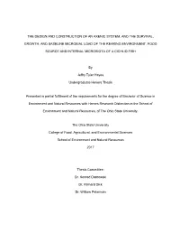 The Design and Construction of an Axenic System, and the Survival