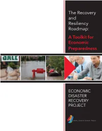 The Recovery and Resiliency Roadmap: a Toolkit for Economic Preparedness