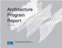 2018 Architecture Program Report (APR)