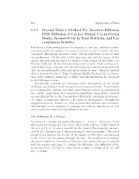 5.3.5 Beyond Euler's Method for Reaction-Diffusion PDE: Diffusion