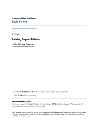 Building Beyond Babylon