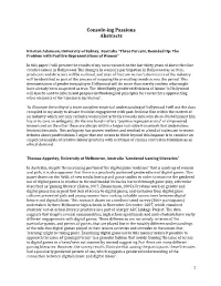 Console-Ing Passions Abstracts