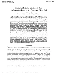 Emergency Landing Automation Aids: an Evaluation Inspired by US Airways Flight 1549