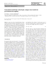 Generalized Relativistic Anisotropic Compact Star Models by Gravitational Decoupling