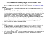 Geologic Methane Seeps Along Boundaries of Arc C Permafrost