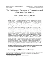 The Waldspurger Transform of Permutations and Alternating Sign Matrices