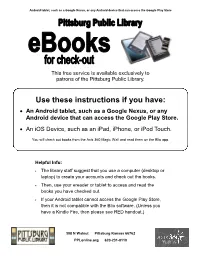 Use These Instructions If You Have