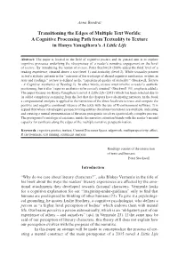 A Cognitive Processing Path from Textuality to Texture in Hanya Yanagihara’S a Little Life