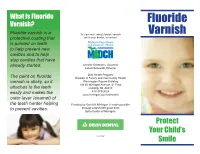 Fluoride Varnish?