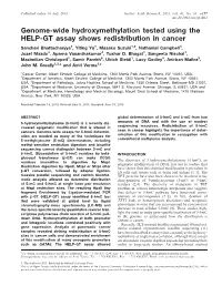 Genome-Wide Hydroxymethylation Tested Using the HELP-GT Assay