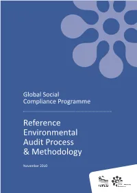 GSCP Reference Environmental Audit Process & Methodology