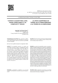 Turing's Algorithmic Lens