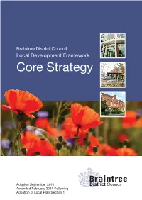 Braintree District Council Local Development Framework Core Strategy