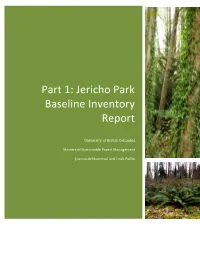 Jericho Park Baseline Inventory Report