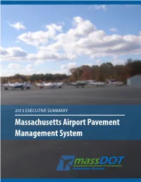 Massachusetts Airport Pavement Management System Overview