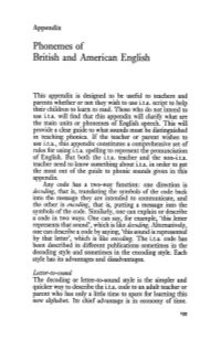 Phonemes of British and American English