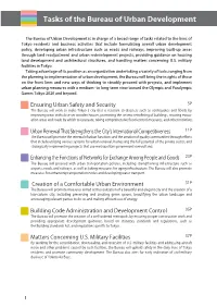 Tasks of the Bureau of Urban Development