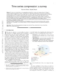 Time Series Compression: a Survey
