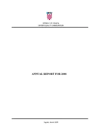 Annual Report for 2008