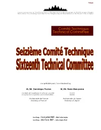 Comité Technique Technical Committee