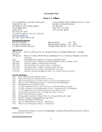 Cv-Billinge.Pdf