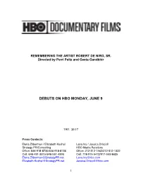 Debuts on Hbo Monday, June 9