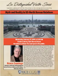 February 13, 2019 @ 4:00 PM Fondren Library, Kyle Morrow Room Reception to Follow