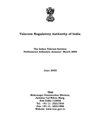 Telecom Regulatory Authority of India