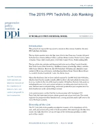The 2015 PPI Tech/Info Job Ranking