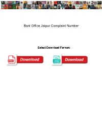 Bsnl Office Jaipur Complaint Number