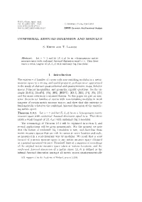 Conformal Assouad Dimension and Modulus S