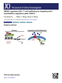 JMJD3 Regulates CD4 T Cell Trafficking by Targeting Actin Cytoskeleton