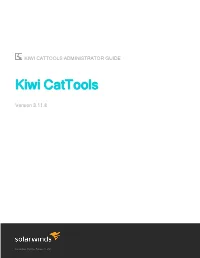 Kiwi Cattools Administrator Guide