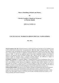 Macro-Modelling, Default and Money Charles Goodhart, Dimitrios