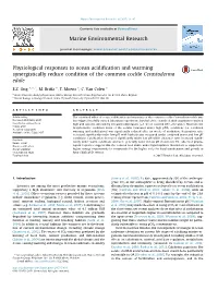 Physiological Responses to Ocean Acidification and Warming