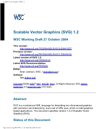 Scalable Vector Graphics (SVG) 1.2
