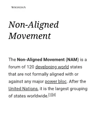 Non-Aligned Movement