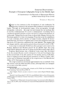 Scriptura Beneventana— Example of European Calligraphic Script in the Middle Ages