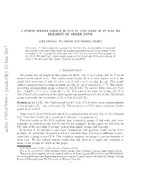 A Finite Simple Group Is Cca If and Only If It Has No Element of Order Four