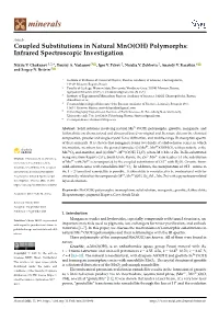 Coupled Substitutions in Natural Mno(OH) Polymorphs: Infrared Spectroscopic Investigation