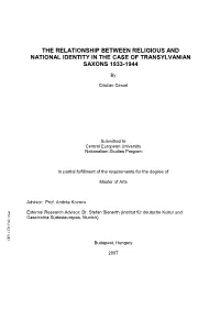The Relationship Between Religious and National Identity in the Case Of