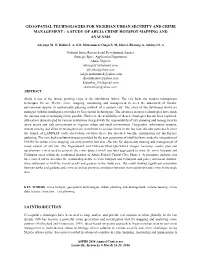 A Study of Abuja Crime Hotspot Mapping and Analysis