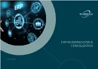 Erp Modernization & Consolidation