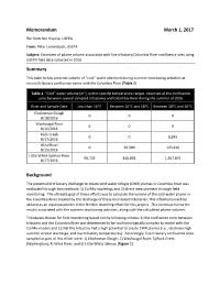 Estimates of Plume Volume Associated with Five Tributary/Columbia River Confluence Sites Using USEPA Field Data Collected in 2016