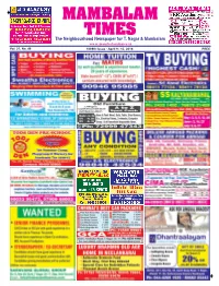 Mambalam Edition of the Buses from T