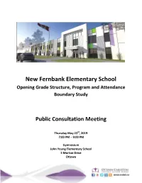 New Fernbank Elementary School Opening Grade Structure, Program and Attendance Boundary Study