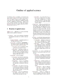 Outline of Applied Science
