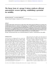 The Linear Form of a Group II Intron Catalyzes Efficient Autocatalytic Reverse Splicing, Establishing a Potential for Mobility
