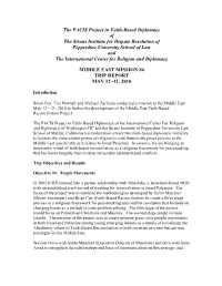 The PACIS Project in Faith-Based
