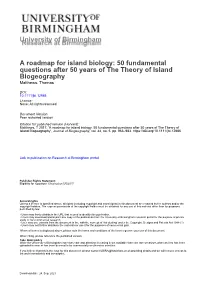 University of Birmingham a Roadmap For